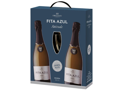 conj. fita azul attitude 2x0.75.l+flute  Espumante