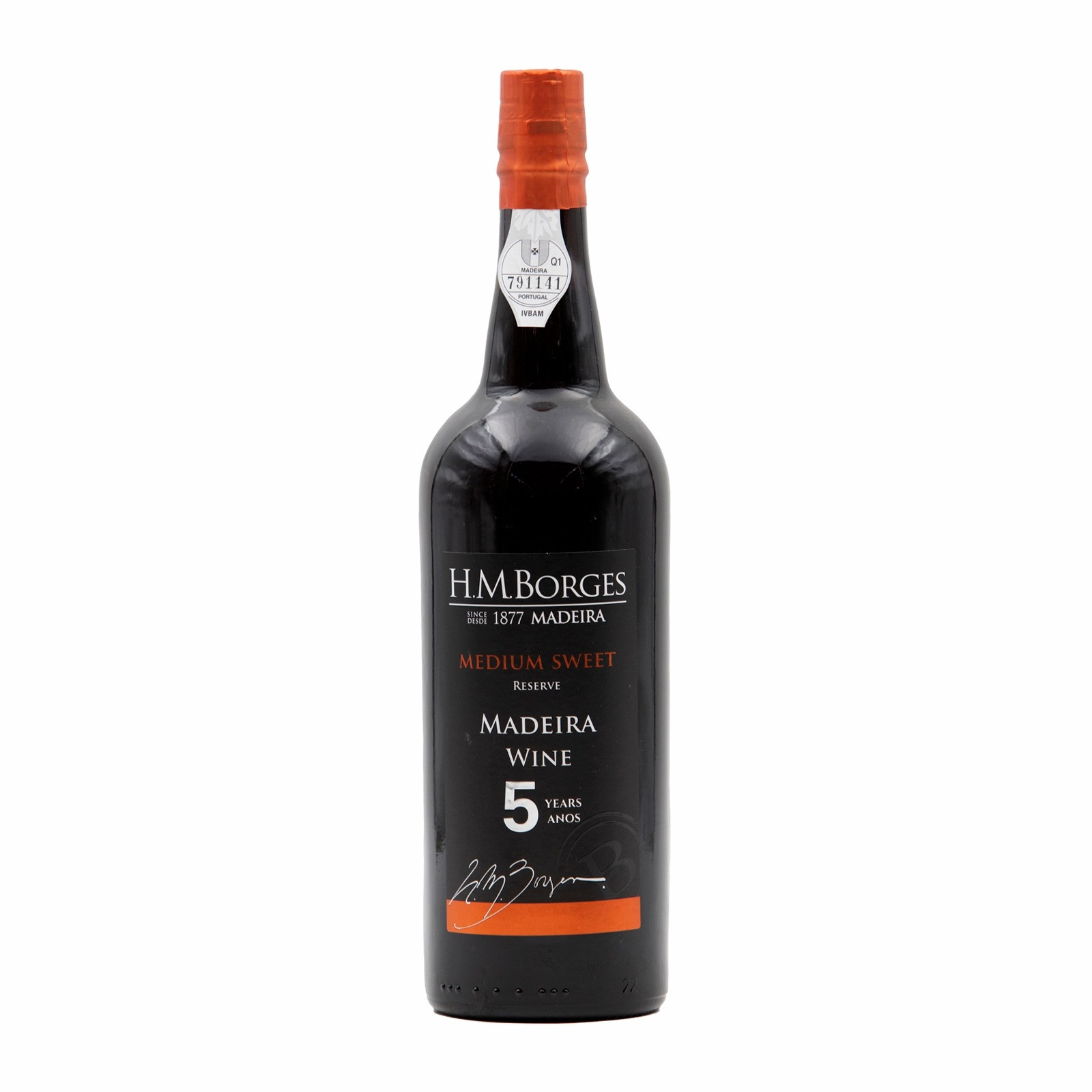 H M Borges Reserva 5 Anos Meio Doce Madeira