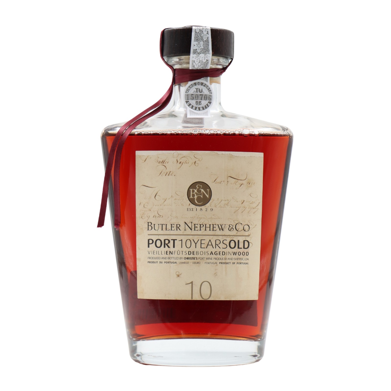 Butler Nephew 10 Anos Tawny Decanter